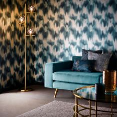 Colorante Wallpaper W0165/02 by Clarke & Clarke in Midnight Blue