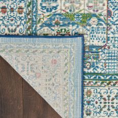 Ankara Global Hallway Runners ANR17 in Ivory Light Blue