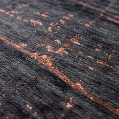 Louis De Poortere Mad Men Griff Designer Circle Rug 8925 in Soho Copper