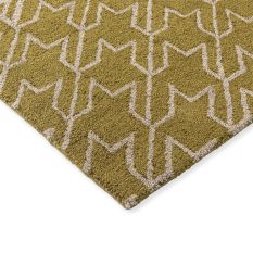 Houndstooth Indoor Outdoor Rug 455706 by Ted Baker in Mustard