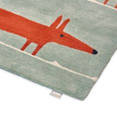 Scion Mr Fox Wool Rugs 25313 in Mint Poppy