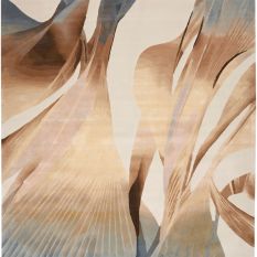 Prismatic Abstract Carved Rugs PRS35 by Nourison in Sand Beige
