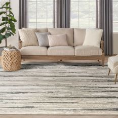 Sustainable Trend SUT03 Abstract Rugs by Nourison in Ivory Multi