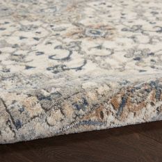 Quarry Modern Print Rugs QUA05 in Ivory Grey by Nourison