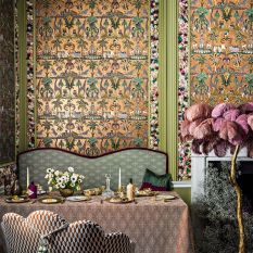 Afrika Kingdom Wallpaper 119 5025 by Cole & Son in Olive Spring Metallic Bronze