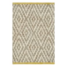 Uteki Geometric Diamond Wool Rugs 023604 in Slate Grey