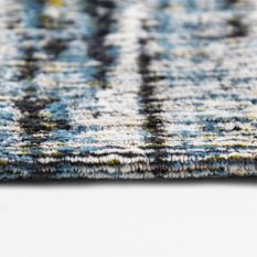 Louis De Poortere Designer Rugs Sari 8873 in Blue Yellow Mix