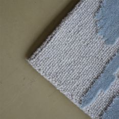 Waterwave Stripe Rugs 039908 in Pearl by Florence Broadhurst
