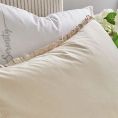 Serenity Frill Bedding by Katie Piper in Linen