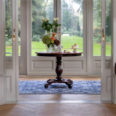 Newborough Jacquard 081608 Rug by Laura Ashley in Dark Seaspray Blue