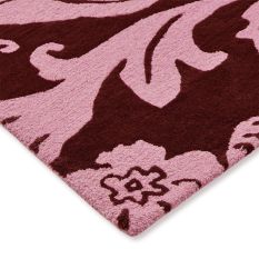 Baroque 162902 Wool Rugs by Ted Baker in Pink