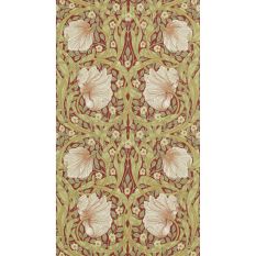 Pimpernel Wallpaper 210386 by Morris & Co in Brick Olive Green