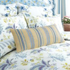 Enys Garden Cushion by Sanderson in Indigo Ochre Yellow