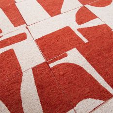 Louis De Poortere Designer Papercut Rugs in 9364 Rust Orange