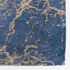 Louis De Poortere Modern Abstract Mad Men Cracks 8629 Rug in Abyss Blue