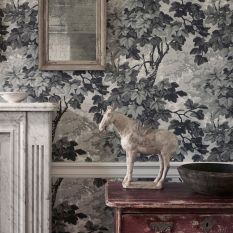 Richmond Park Wallpaper 310059 by Zoffany in Charcoal Grey