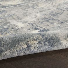 Quarry QUA04 Abstract Distressed Rugs in Grey Beige by Nourison