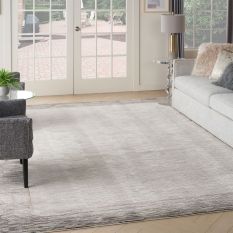 Desire DSR02 Border Rugs by Nourison in Grey Black
