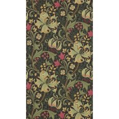 Golden Lily Wallpaper 210403 by Morris & Co in Charcoal Olive