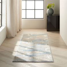 Calvin Klein Rush Designer Hallway Runner CK951 Blue Beige