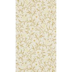 Scroll Floral Wallpaper 210363 by Morris & Co in Vellum Biscuit