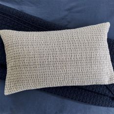 Serein Cushion by Bedeck of Belfast Rare Earth in Chalk indigo