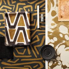 Melodic Wallpaper 2112829 by Harlequin in Gold Black Earth