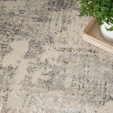 Sustainable Trend SUT04 Abstract Rugs by Nourison in Beige Grey