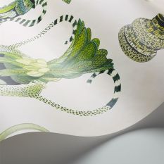 Khulu Vases Wallpaper 12056 by Cole & Son in Green Cream