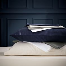Plain Oxford Pillowcase By Bedeck of Belfast in Cashmere Cream