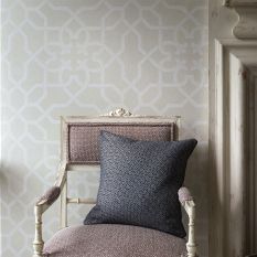 Mawton Wallpaper 216418 by Sanderson in Chalk Ivory White