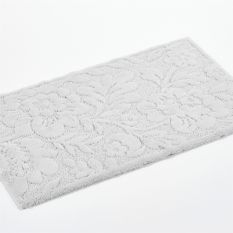 Brighton 930 Floral Bath Mats in Perle by Designer Abyss & Habidecor