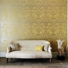 Brocatello Wallpaper 312116 by Zoffany in Mimosa Yellow