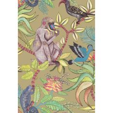 Savuti Wallpaper 1005 by Cole & Son in Old Olive Green
