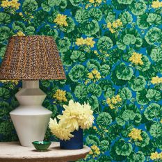 Geranium Wallpaper 11032 by Cole & Son in Electric Blue