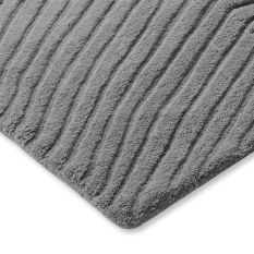 Folia Carved Wool Rugs 38904 by Wedgwood in Cool Grey