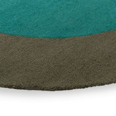 Habitat Festival Round Indoor Outdoor Rug 496308 by Brink & Campman in Aqua Blue