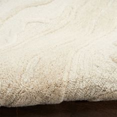 Graceful GRU01 Abstract Wool Runner Rugs by Nourison in Ivory White