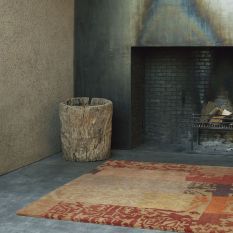 Kodari Patchwork 194003 rugs in Red and Orange by Brink & Campman