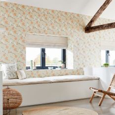 Love Birds Wallpaper 112221 by Scion in Blush Pink