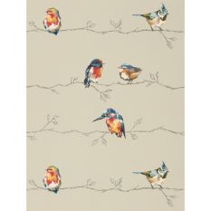Persico Wallpaper 111486 by Harlequin in Coral Lemon Yellow