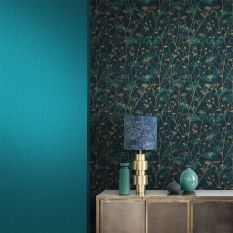 Tisbury Plain Wallpaper 120392 by Clarissa Hulse in Teal Blue