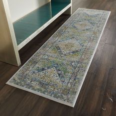 Ankara Global Hallway Runners ANR07 in BLGRE