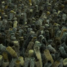 Rocks 70547 Asymmetric Shaggy Rugs by Brink and Campman in Pine