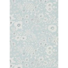 Maelee Wallpaper 216348 by Sanderson in Mineral Blue