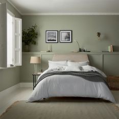 Calm Plain Cotton Bedding in Cloud Grey