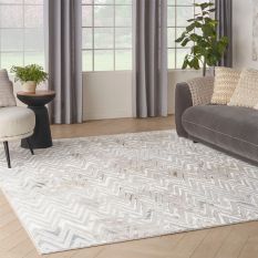 Glitz GLZ05 Chevron Shimmering Rugs by Nourison in Multi
