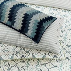 Hallie Cushion by Bedeck of Belfast in Celadon Blue