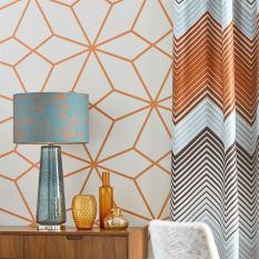 Axal Wallpaper 111979 by Harlequin in Rust Brown