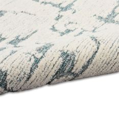 CK009 Sculptural SCL01 Abstract Rug by Calvin Klein in Teal